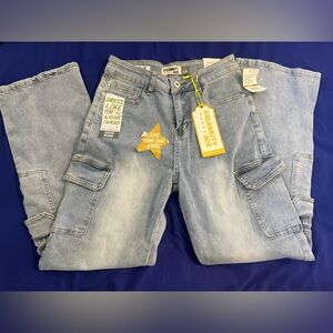 Celebrity ace high waisted wide leg jean